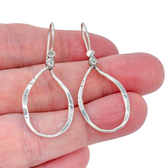 Estate Silpada Sterling Silver 925 "Lasso" Dangle Earrings W1551 - Picture 1 of 7
